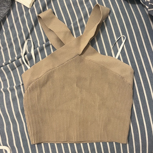 Babaton Women's sculpt knit cross cross tank top - Picture 2 of 3